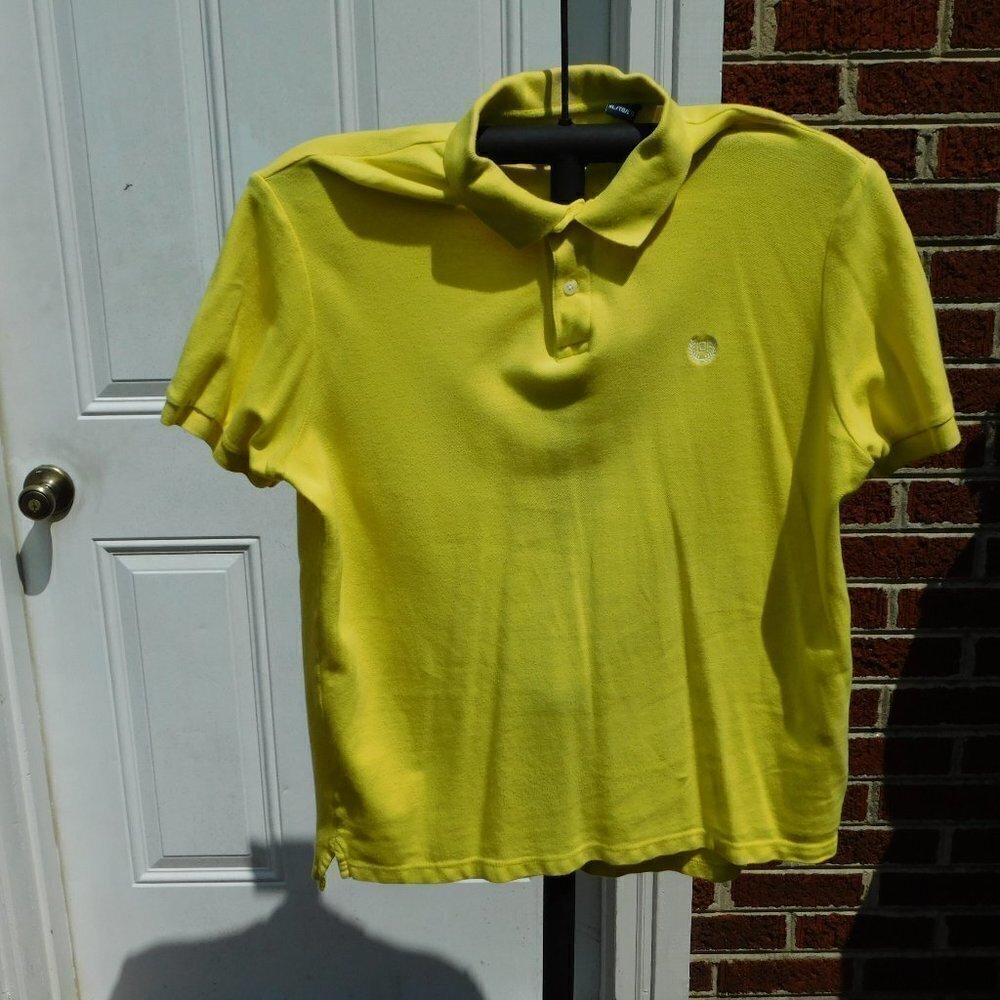 chaps by Ralph Lauren Yellow Men's Short Sleeve Polo Shirt - Size XL